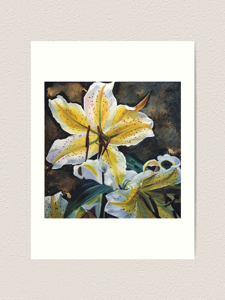 Alternate view of Lily Frenzy Art Print