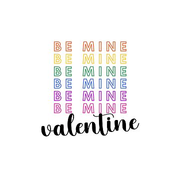 Be Mine Sticker, Be Mine Sticker, Valentine Sticker, Valentine's Day  Stickers, Valentine Stickers, Happy Valentine Stickers, Happy Valentines  Day Stickers Sticker for Sale by mahsanart