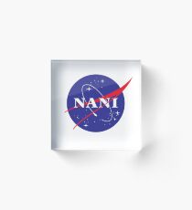NANI NASA logo Acrylic Block