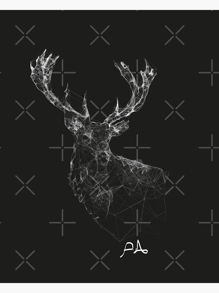 "Polygon Deer Abstract Art" Poster by PureArtist Redbubble