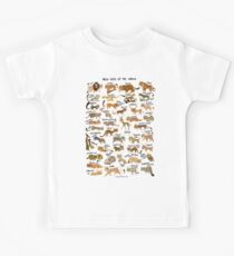 Wild Cats of the World Kids T-Shirt
