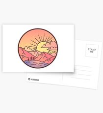 Sunset Mountains Postcards