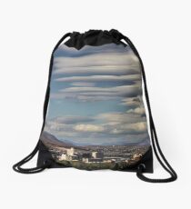 Lenticular Cloud Show Drawstring Bag