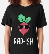 Rad-Ish | Radish Farmer's Market Design Slim Fit T-Shirt