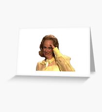saturday night live, kristen wiig - dooneese Greeting Card