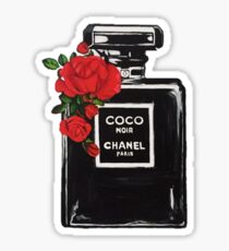 Perfume Bottle Flowers Sticker