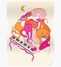 Jazz Cats Poster
