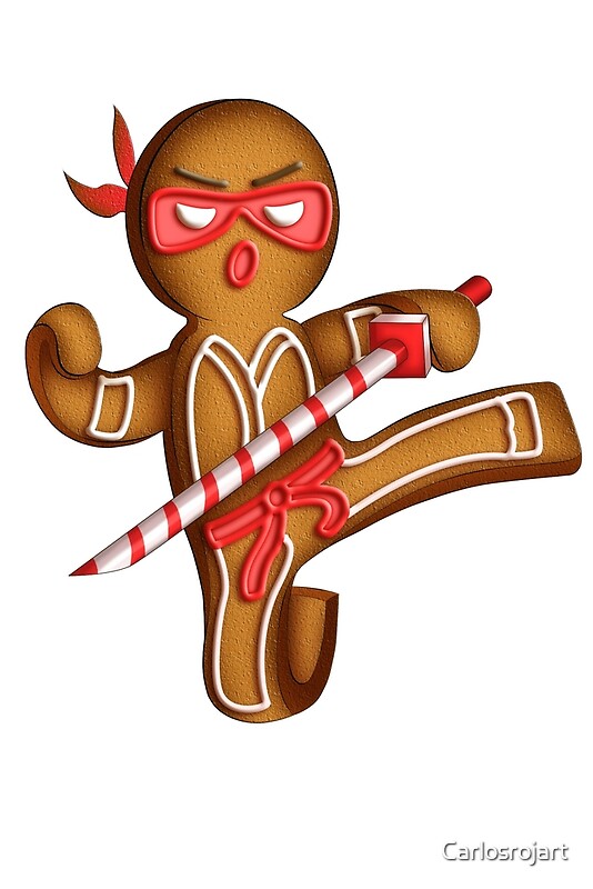 "gingerbread ninja" by Carlosrojart Redbubble