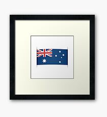 Flag of Australia. Element for infographics. Framed Print