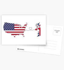 USA - UK | Long Distance Love Postcards