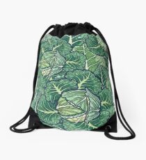 dreaming cabbages Drawstring Bag