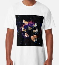 Camiseta larga Space Corgis