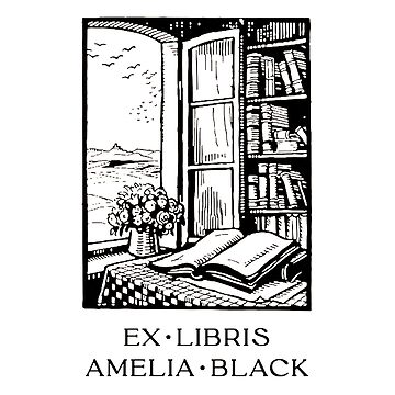 Open Book By The Window Ex Libris Poster for Sale by barikblast