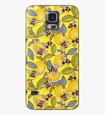 Gelber Zitronen- und Bienengarten. Hülle & Klebefolie für Samsung Galaxy