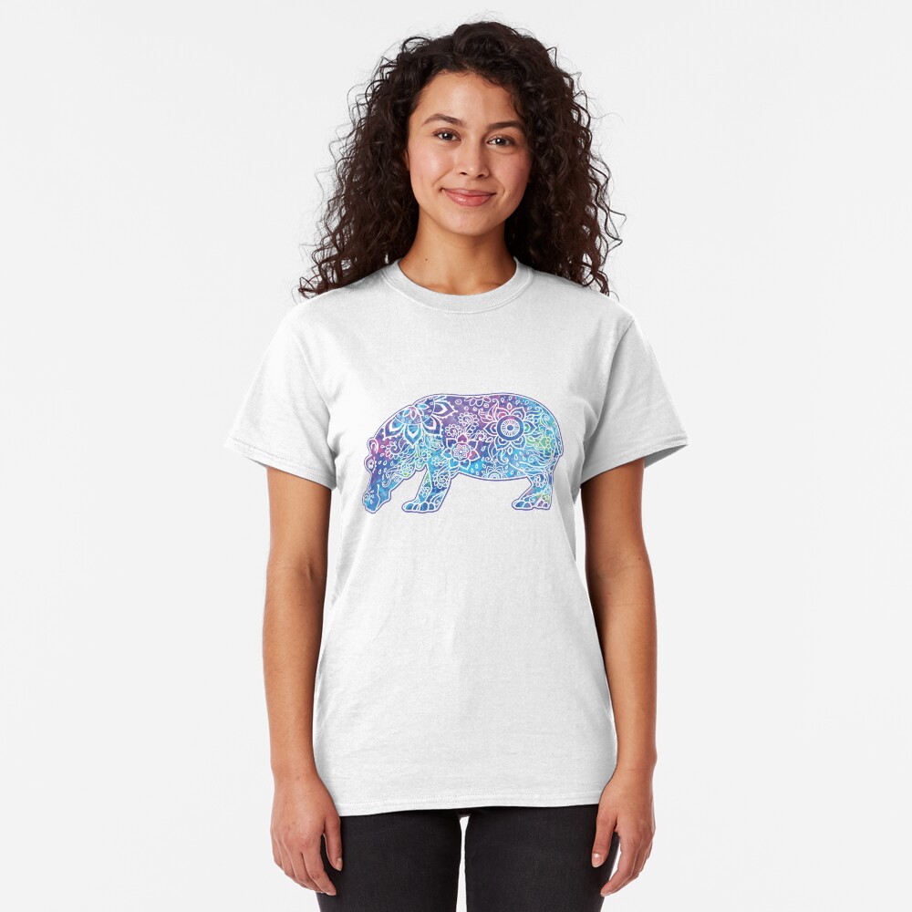 Psychedelic Hippo // Hippy Hippo Classic T-Shirt