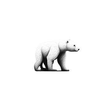 polar bear peeking over ledge Sticker for Sale by helenviec