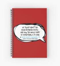 Simon Vs. Quote Ocean Spiral Notebook