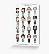 Ladies of The Musketeers (print/card) Greeting Card