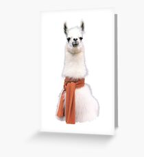 Lama Grußkarte
