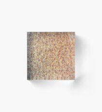 Corten steel Acrylic Block