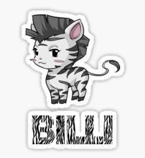 Zebra Billi Sticker