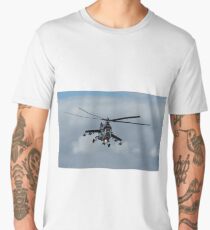 Mi-24 'Hind' Helicopter Gunship (II) Men's Premium T-Shirt
