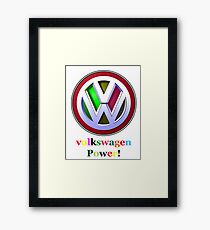 volkswagen Power Framed Print