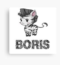 Zebra Boris Canvas Print