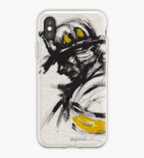 The Firefighter in Thought iPhone Case