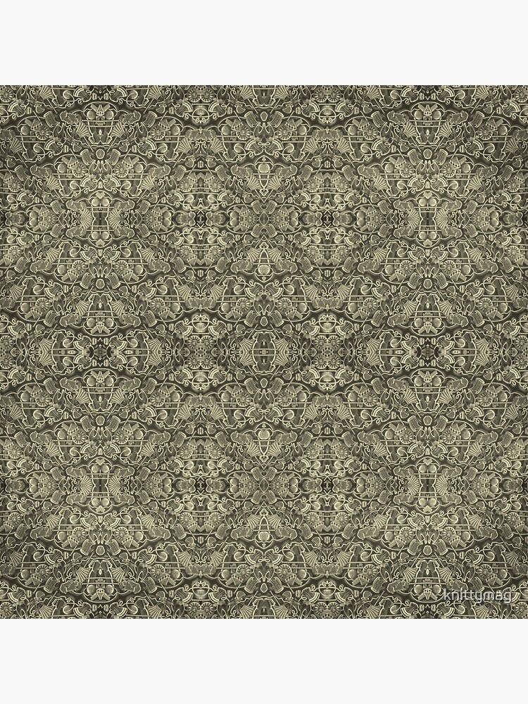 Kaleidoscope Vintage Endpaper (sepia) by knittymag