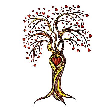 Artwork thumbnail, Love Hearts Tree by heartsake