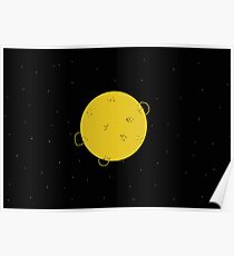Sonne mit Sonneneruptionen Poster