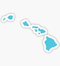 hawaii teal Sticker