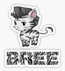 Zebra Bree Sticker