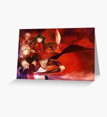 Fate Stay Night Greeting Card