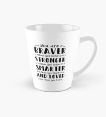 Du bist mutiger als du Winnie The Pooh glaubst Tasse (groß)