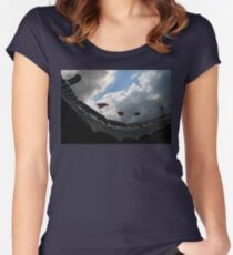 Yankee Stadium Facade Women's Fitted Scoop T-Shirt