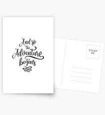 And So The Adventure Begins Postcards