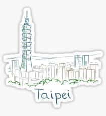 Taipei City Panorama Sticker