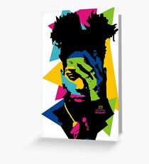 Basquiat color Greeting Card