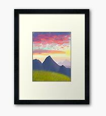 Sunrise Landscape Framed Print