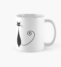 Black cat silhouette Mug