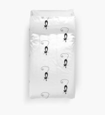 Black cat silhouette Duvet Cover