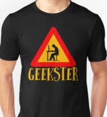 Geekster - Geek Gangster - Cool Funny Nerdy Design Unisex T-Shirt