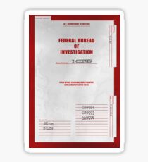 X-Files Folder Cover Sticker