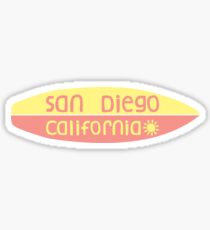 San Diego- Surfboard Sticker