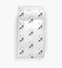 Black cat silhouette Duvet Cover
