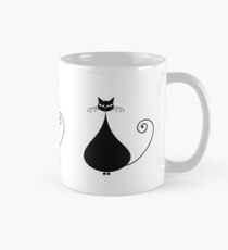 Black cat silhouette Mug