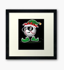 Christmas Baseball Framed Print