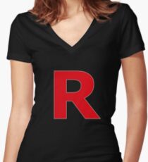 Team Rocket Women's Fitted V-Neck T-Shirt